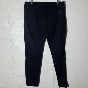 Projek Raw Black Stretch Cargo Pants Articulated Knees Techwear Style